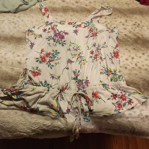 Woman's Flower Printed Tank Top. XL (16-18)